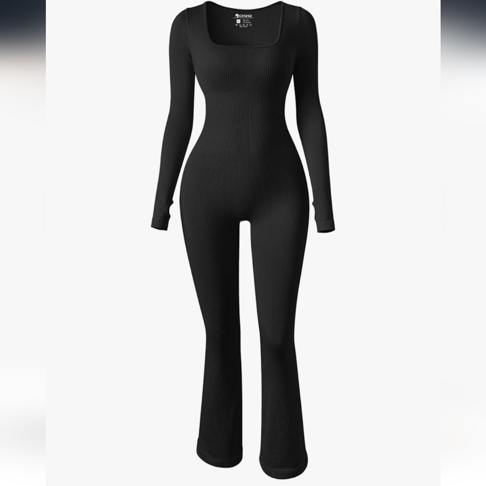 Womens Ribbed Athletic Jumpsuits Large